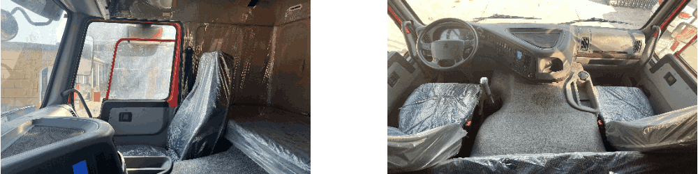 Interior de la cabina