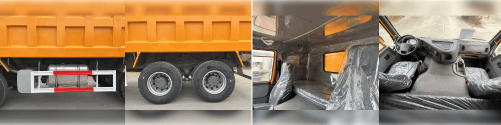 Howo 8x4 12 ბორბლიანი თვითმცლელი სატვირთო მანქანა