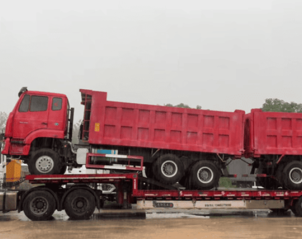 Caixa de Entrega | Dois Camiões Howo NX 6×4 Enviados com Sucesso para o Chade