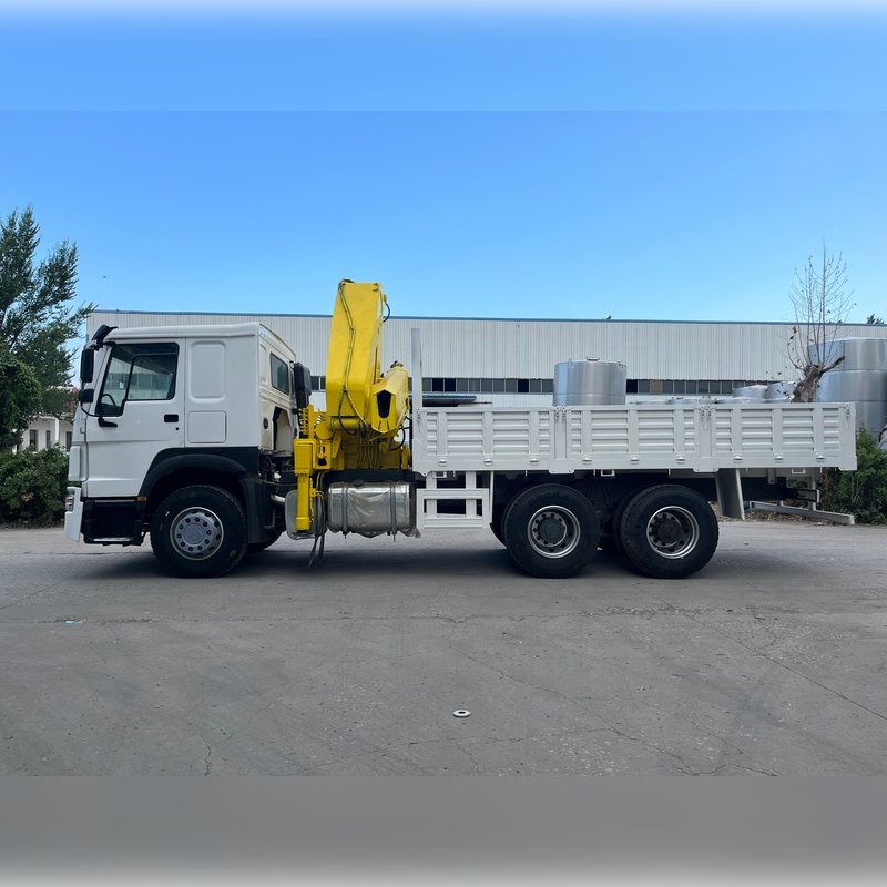 Camión grúa con pluma articulada