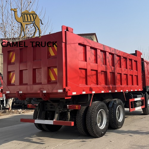 მეორადი Howo 10 ბორბლიანი ნაგავსაყრელი სატვირთო მანქანა