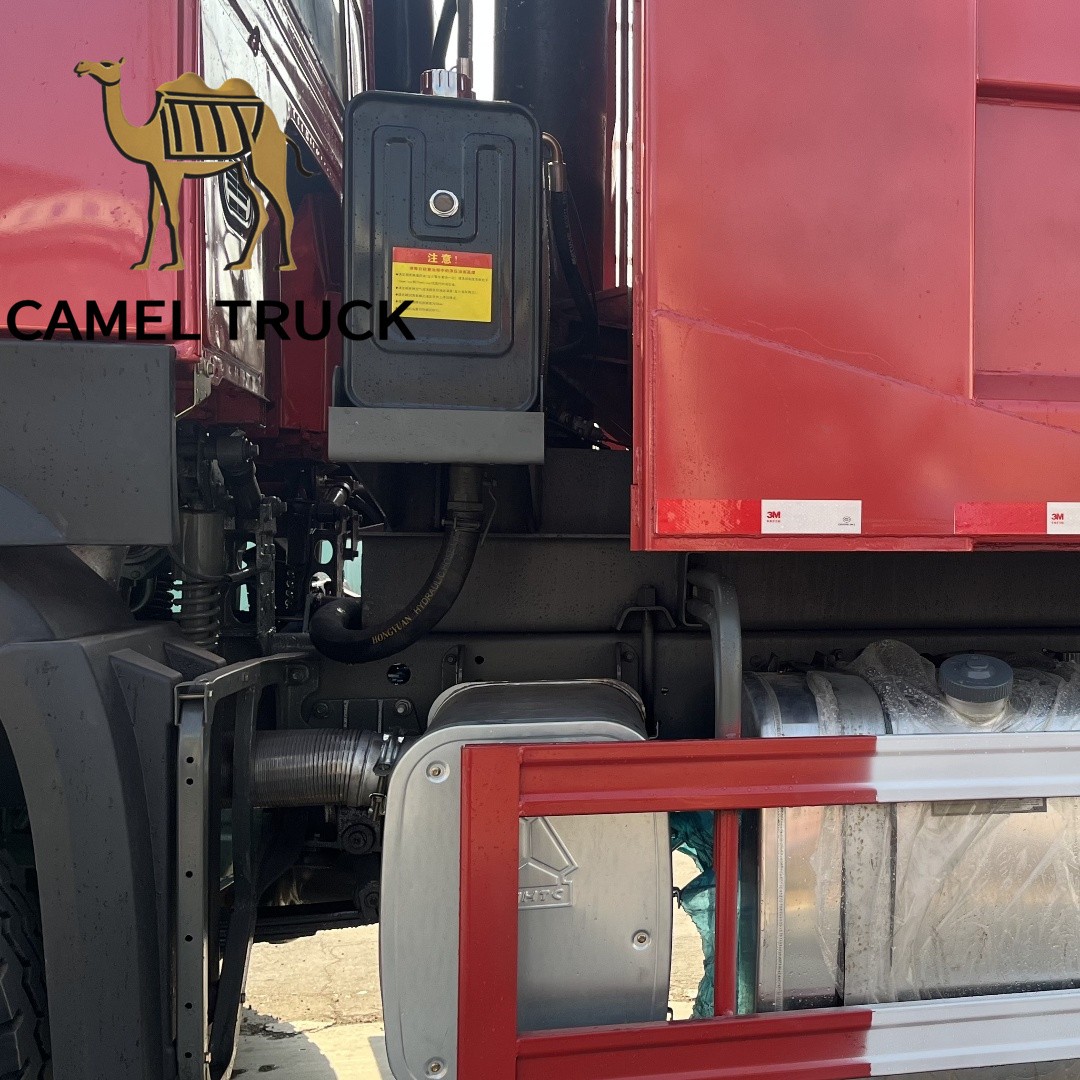 მეორადი Howo 10 ბორბლიანი ნაგავსაყრელი სატვირთო მანქანა