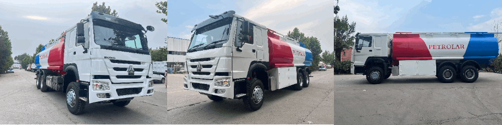 Camião-cisterna de combustível Howo 20000L usado