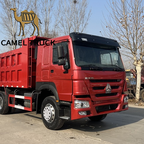 მეორადი Howo 10 ბორბლიანი ნაგავსაყრელი სატვირთო მანქანა